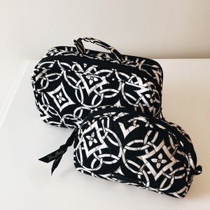 Vera Bradley cosmetic bag set
